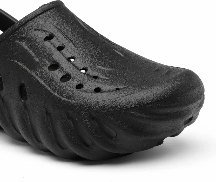 Leather Slippers Bersache Extra Soft Classic Casual with  Regular wear with Ultra Soft & Flexibility Technology Clogs for Men's & Boy's 6039 (Black)