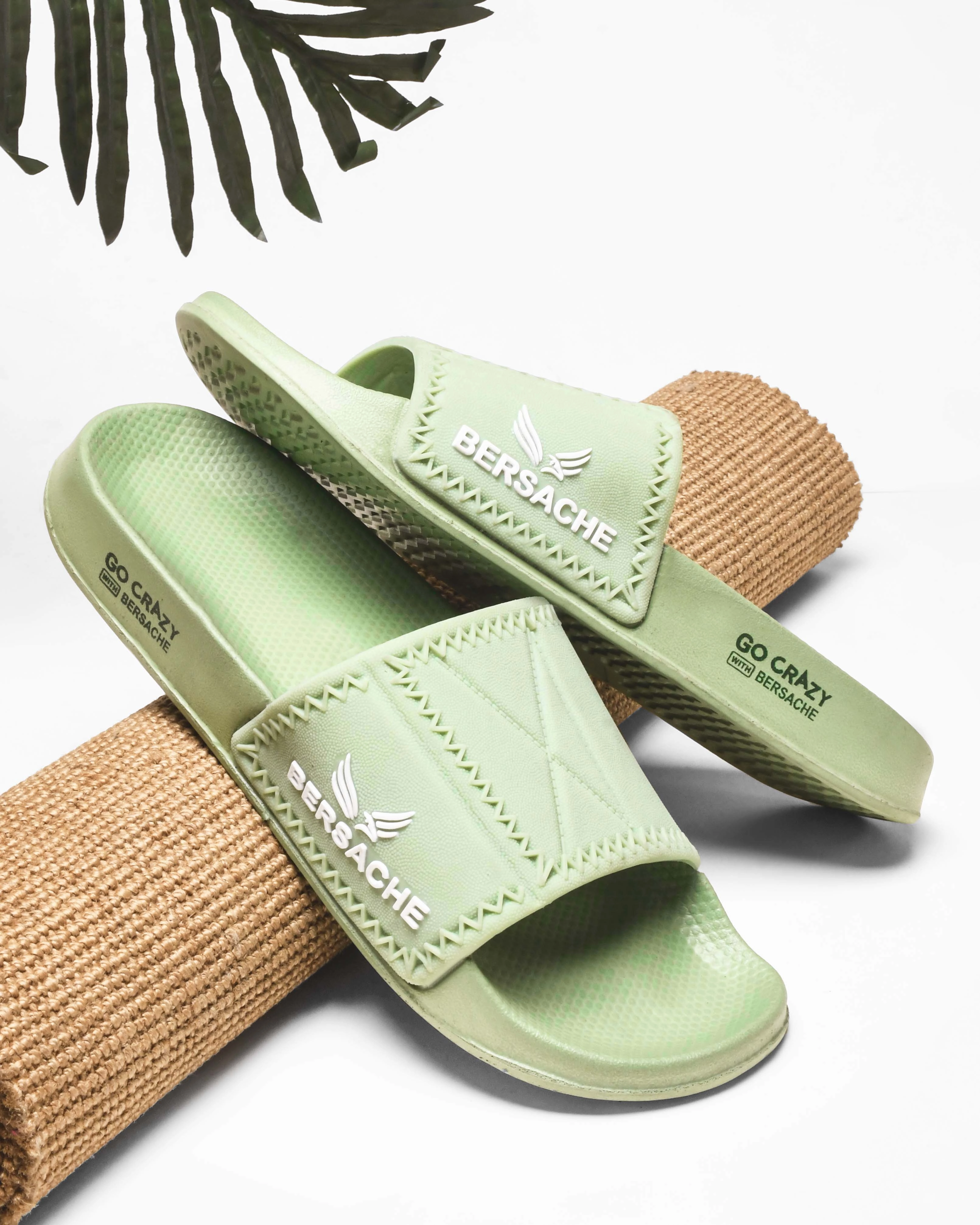 Bersache Extra Soft Classic Casual with  Regular wear with Ultra Soft & Flexibility Technology Clogs for Men's & Boy's 6044 (Green) Sunflower Slippers