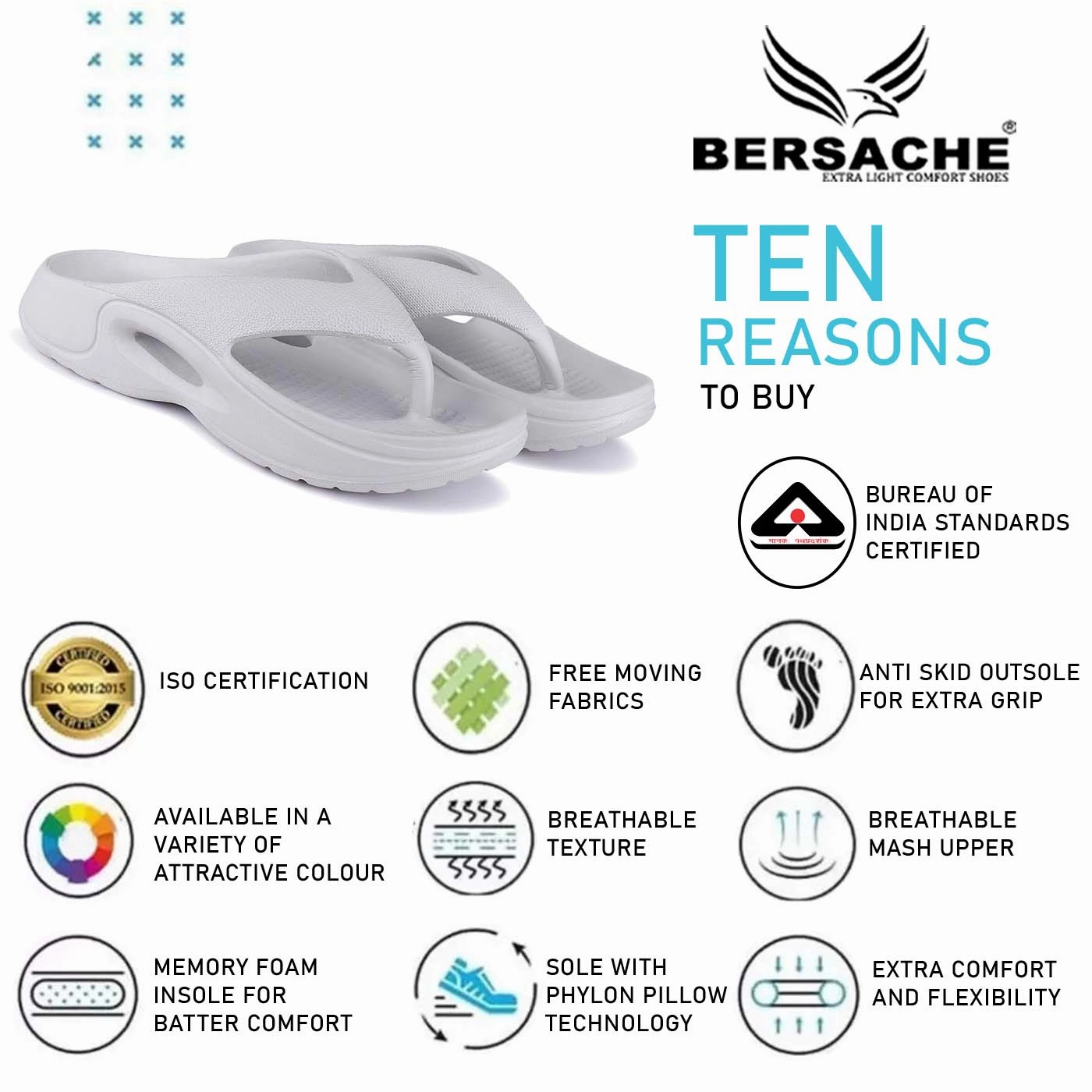 Ghost Spider Slippers Bersache Extra Soft Classic Casual with  Regular wear with Ultra Soft & Flexibility Technology Clogs for Men's & Boy's 6057-White