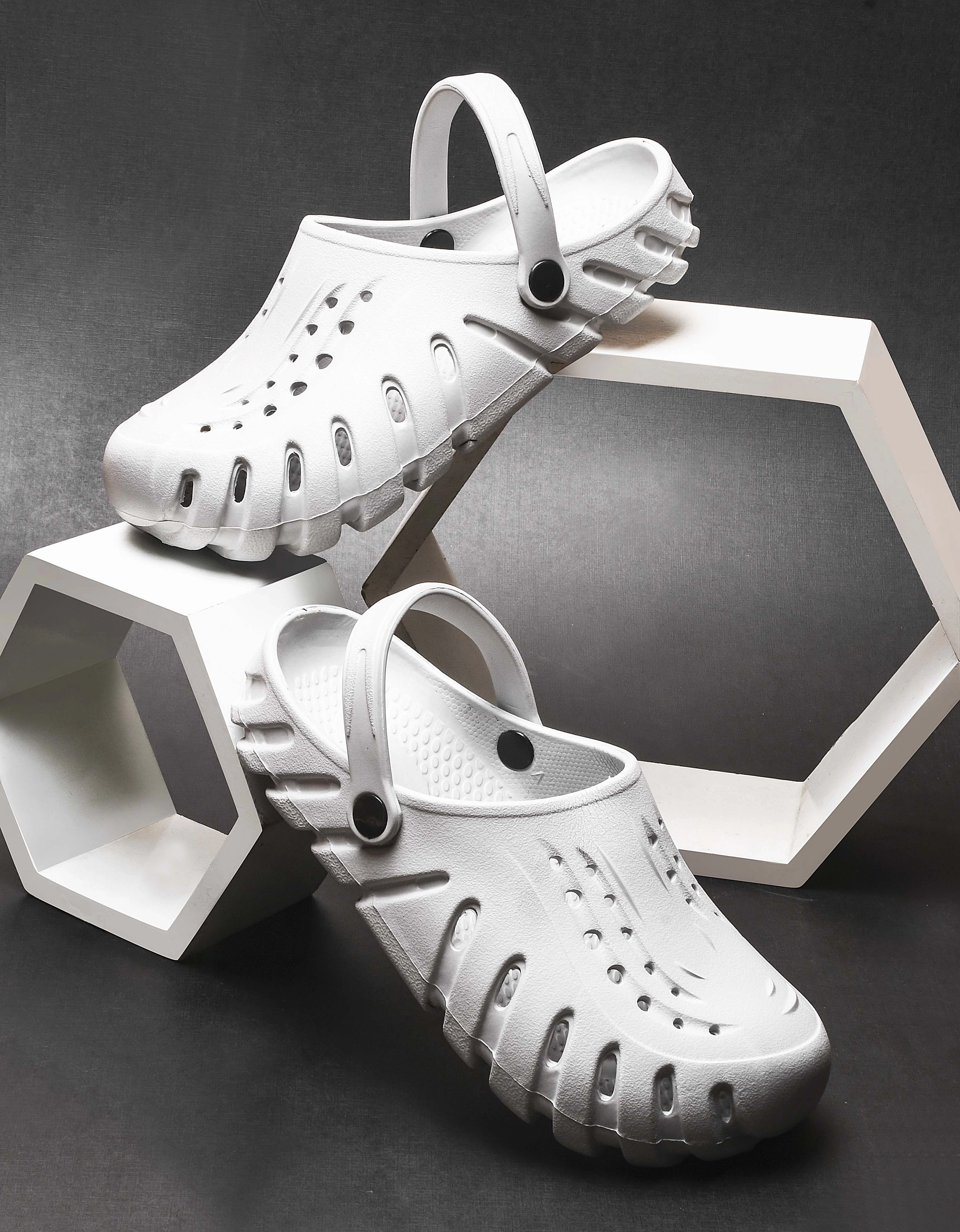 Website Slippers Bersache Extra Soft Classic Casual with  Regular wear with Ultra Soft & Flexibility Technology Clogs for Men's & Boy's 6059-White