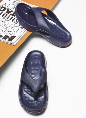 Sock Slippers With Soles Bersache Extra Soft Classic Casual with  Regular wear with Ultra Soft & Flexibility Technology Clogs for Men's & Boy's 6060-Navy