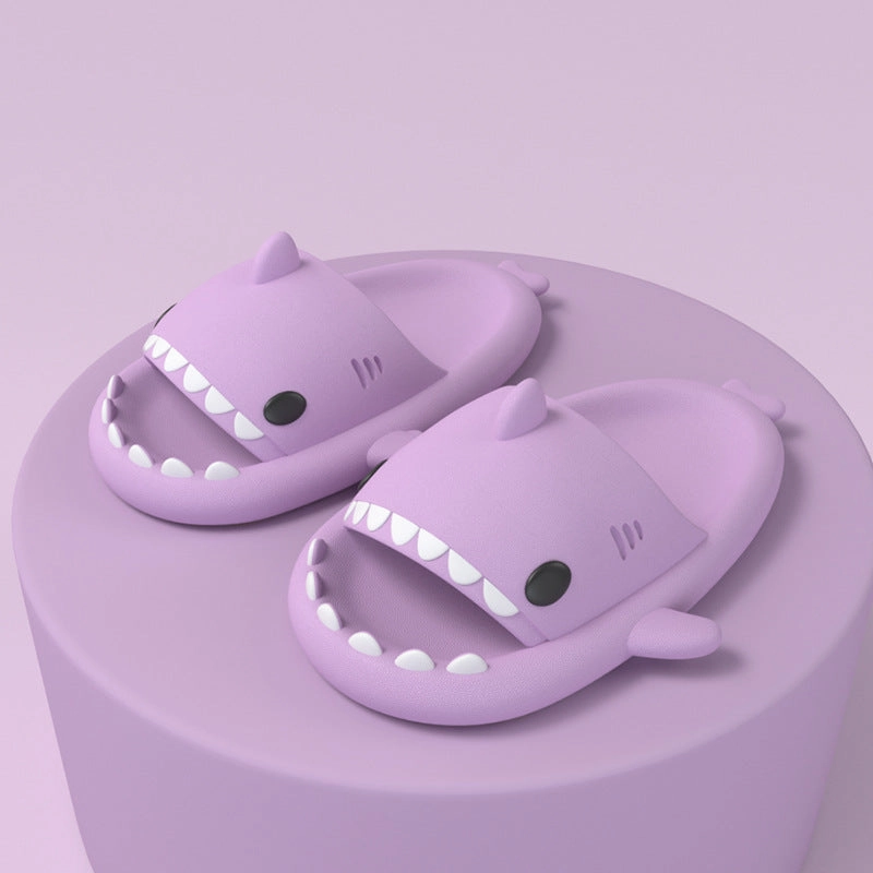 Adult's Slippers Indoor Outdoor Funny Shark Cartoon Slippers Ballet Style Slippers