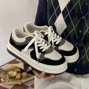 binfenxie  -  Platform Sneakers Women Sports Shoes Spring Tennis Female Korean Vulcanize Canvas Harajuku Casual Flats Footwear Asics Sneakers