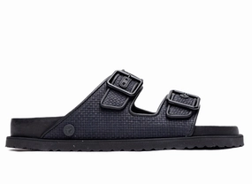 Swimming Sandals Birkenstock Arizona Raffia Luxe 1774 in Black