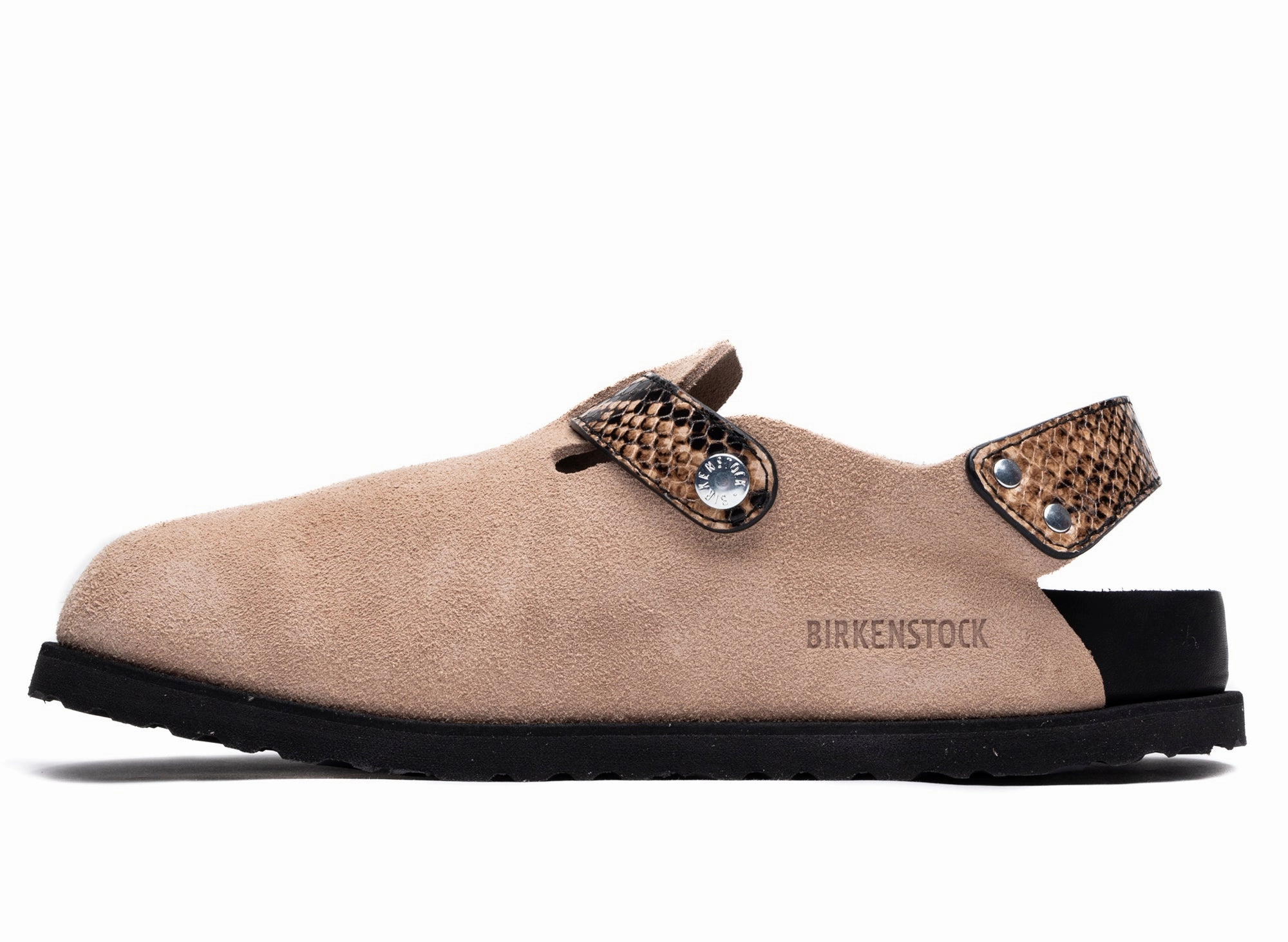 Birkenstock Tokio II Lined 1774 in Natural Snake Brown Trekking Sandals