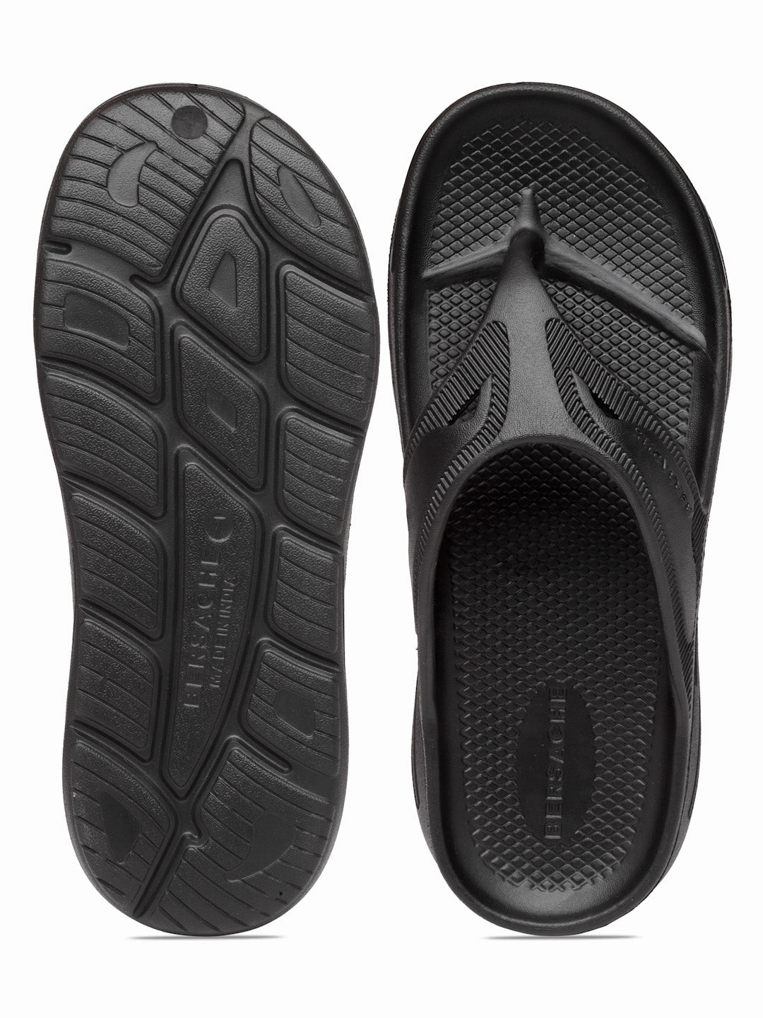 Slippers At Walmart Bersache Extra Soft Classic Casual with  Regular wear with Ultra Soft & Flexibility Technology Clog's for Men's & Boy's (6119-Black)