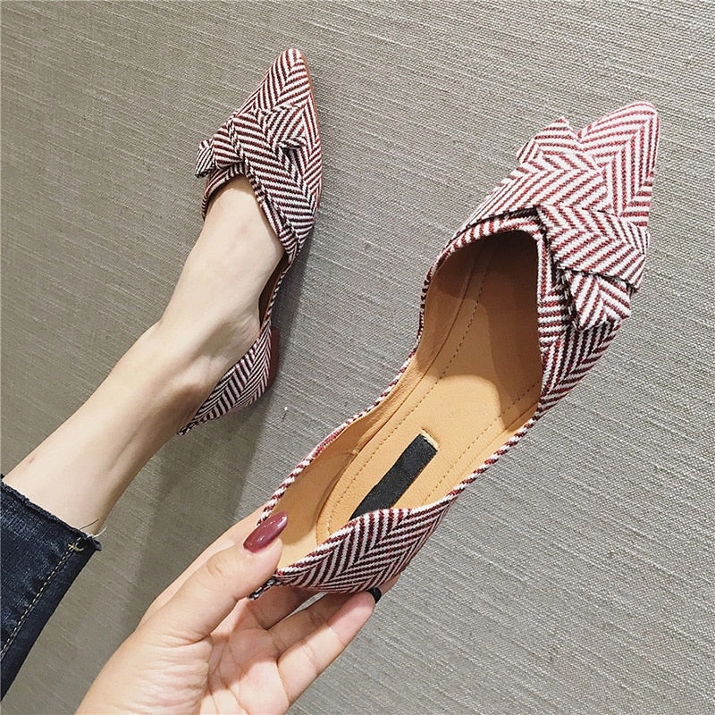 Wide Width Penny Loafers Boat Shoes Pointed Toe Casual Slip on Elegant Ladies Footwear Fashion Flats