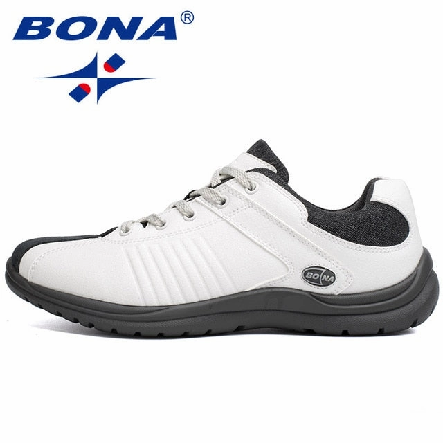 BONA New Style Men Casual Shoes Lace Up Hand Made Microfiber Men Shoes Comfortable Flat Shoes Men Soft Light Fast Free Shipping Crystal Shoes
