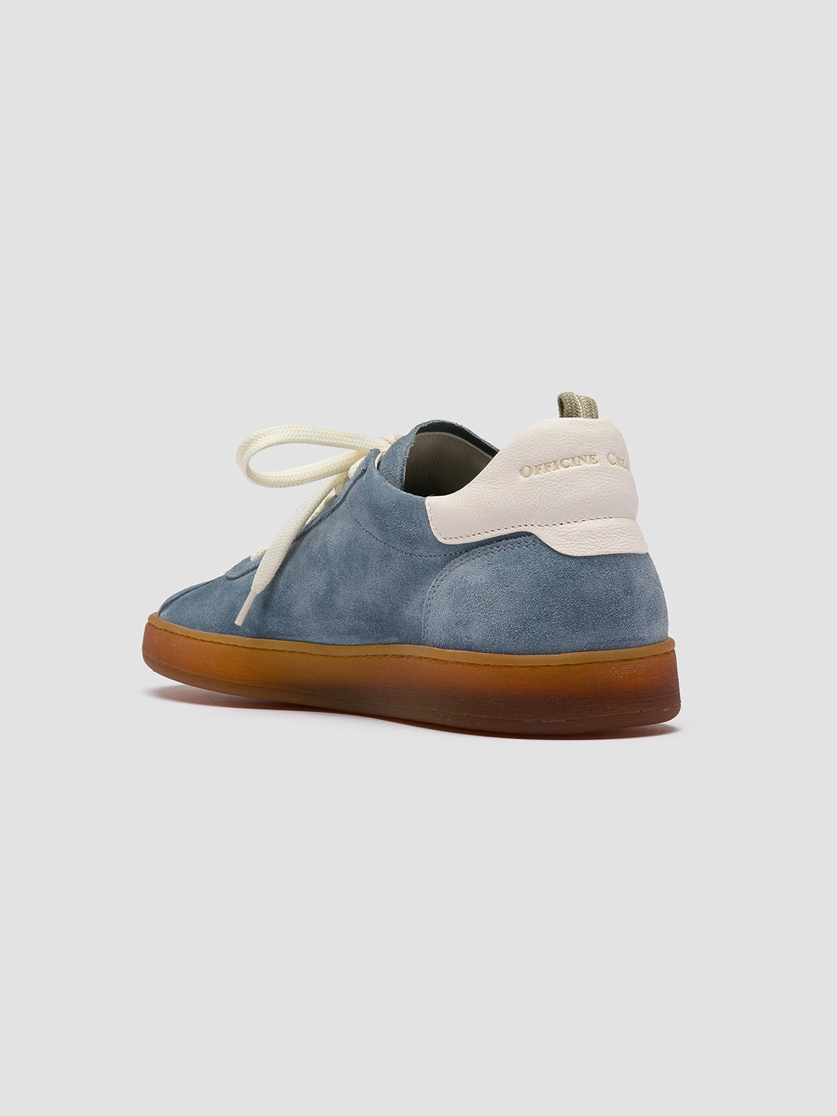Sneakers Pub HALO 001 - Blue Leather and Suede Low Top Sneakers