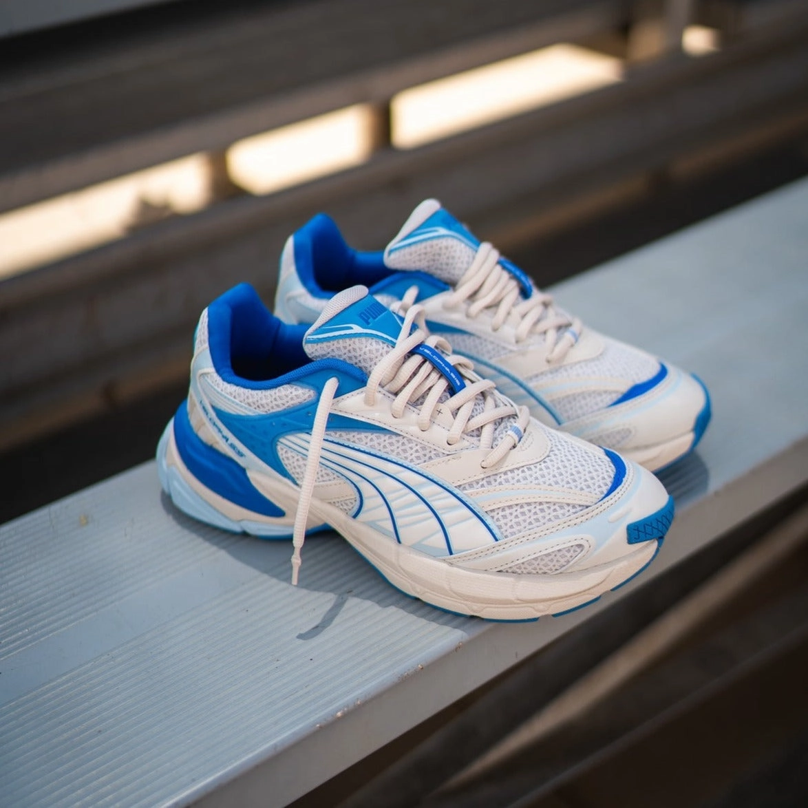 Puma Suede Classic Xxi Athletic Shoe PUMA Velophasis Technisch Sneakers  - Vapor Gray-Ultra Blue-Regal Blue