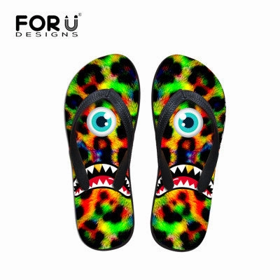 Brand High Quantity Sandals Casual Summer Men Flip Flops Black Emoji Boys Slippers Fashion Rubber Beach Flats Shoes Comfortable Slippers Without Fur Inside
