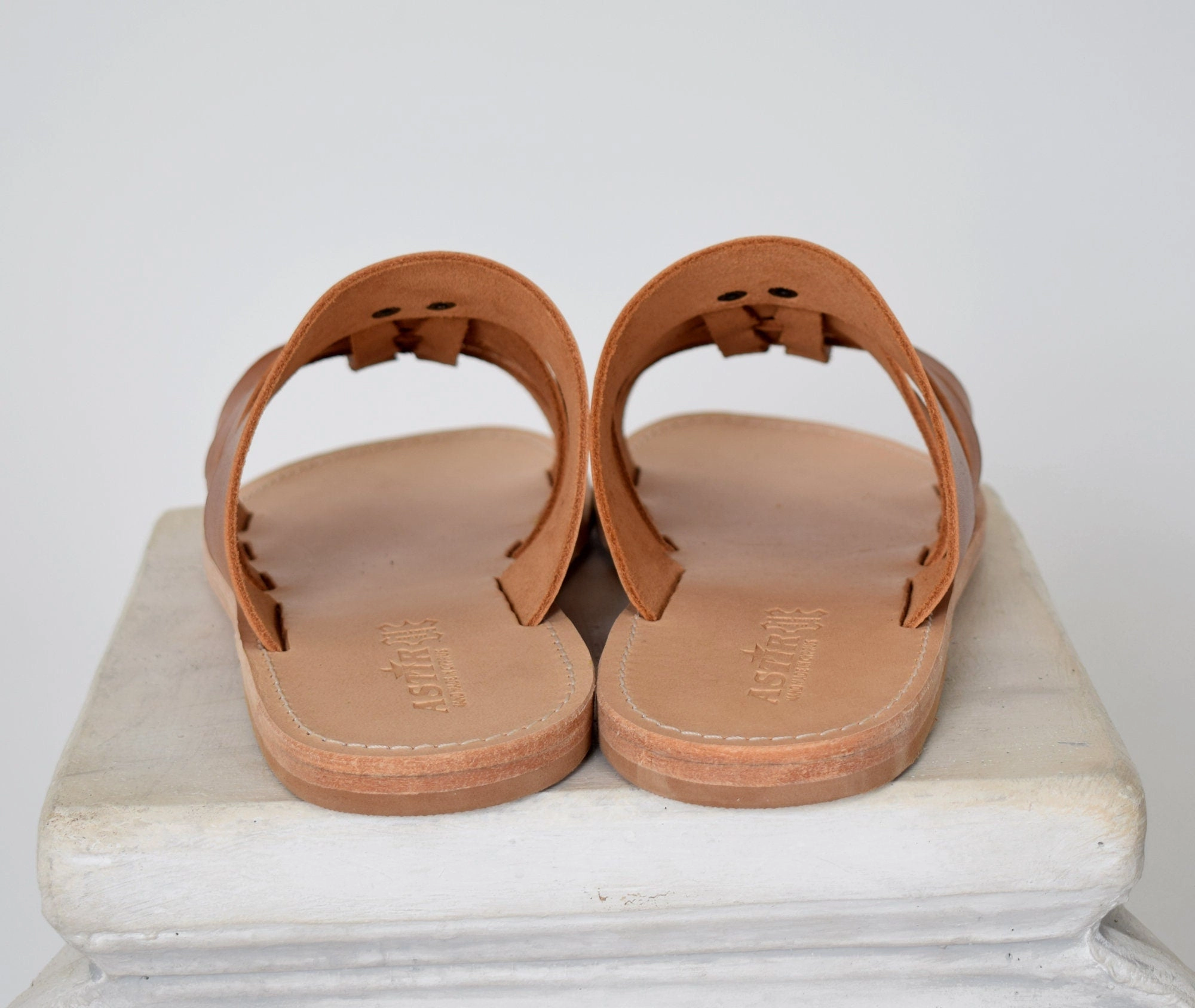 Mid Heel Sandals Men's Handmade leather sandals, High Quality Genuine Leather.