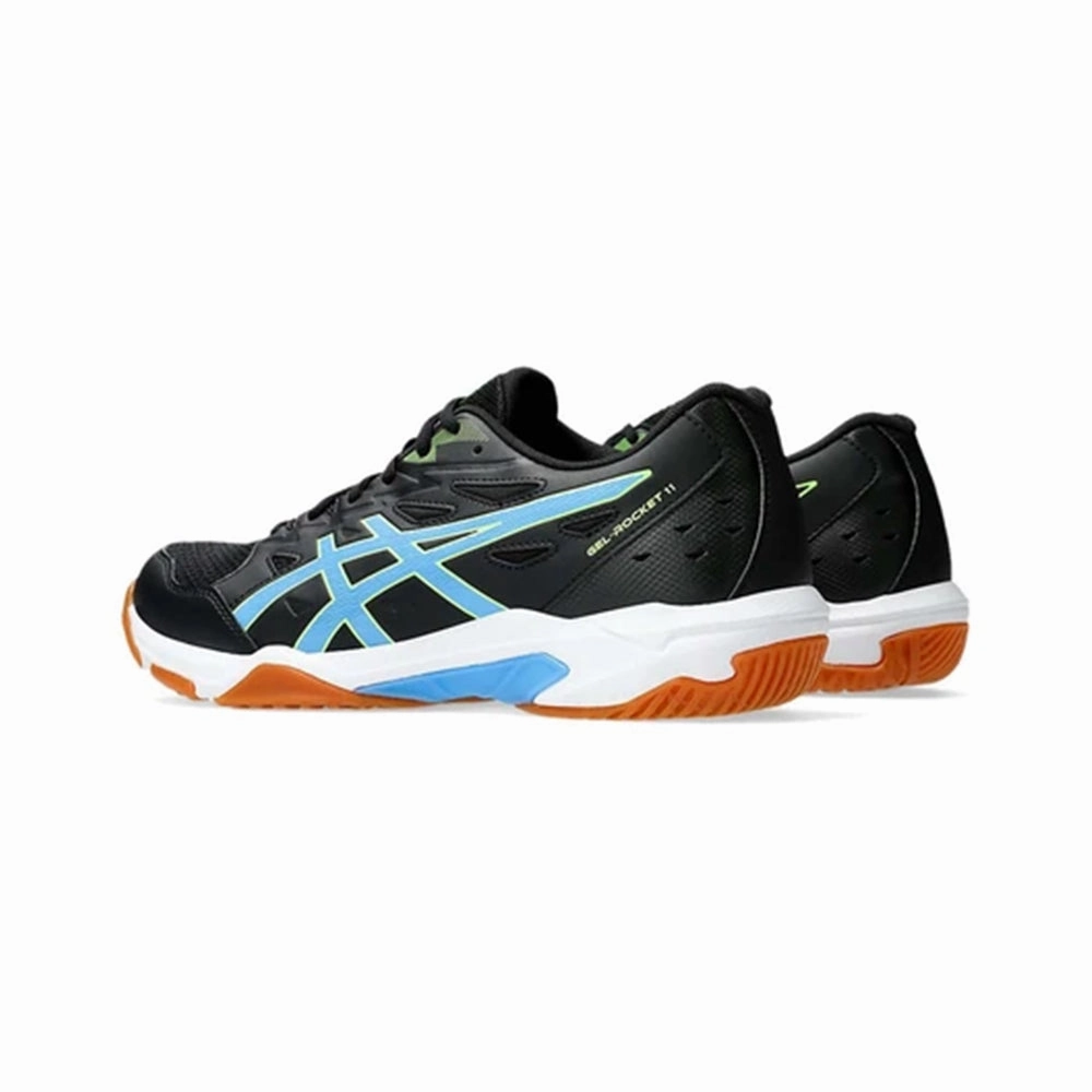 Asics Gel Rocket 11 Badminton Shoes Black/ Waterscape - 1071A091.003 Academy Asics Shoes
