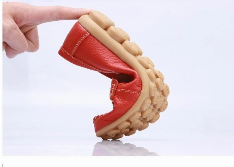 Shoes Woman Genuine Leather Women Shoes Flats 8 Colors Loafers Slip On Women's Flat Shoes Flat Bootie Shoes