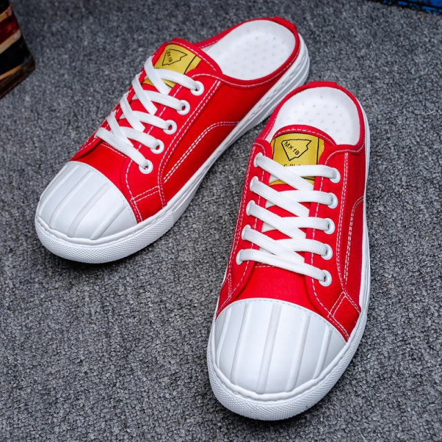 Chinese Flat Shoes Fashion Men's Canvas Shoes High Top Flat Shoes for Men Blue Black Sneakers Board Shoes Espadrilles Canvas Sneakers Sneakers Men