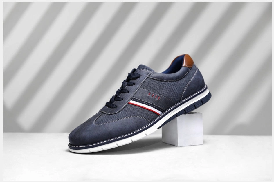 Angelo Ricci Brand Designer Autumn Lightweight Leather Sneakers Oxford Platform Sneakers