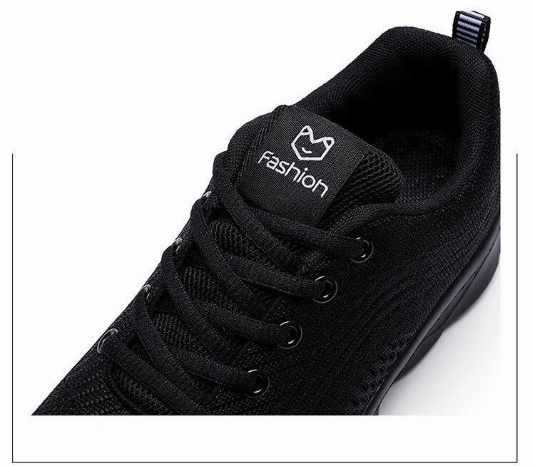 platform lace-up mesh breathable comfortable casual shoes women sneakers plus size 2021 Sneakers Rubber Running Shoes
