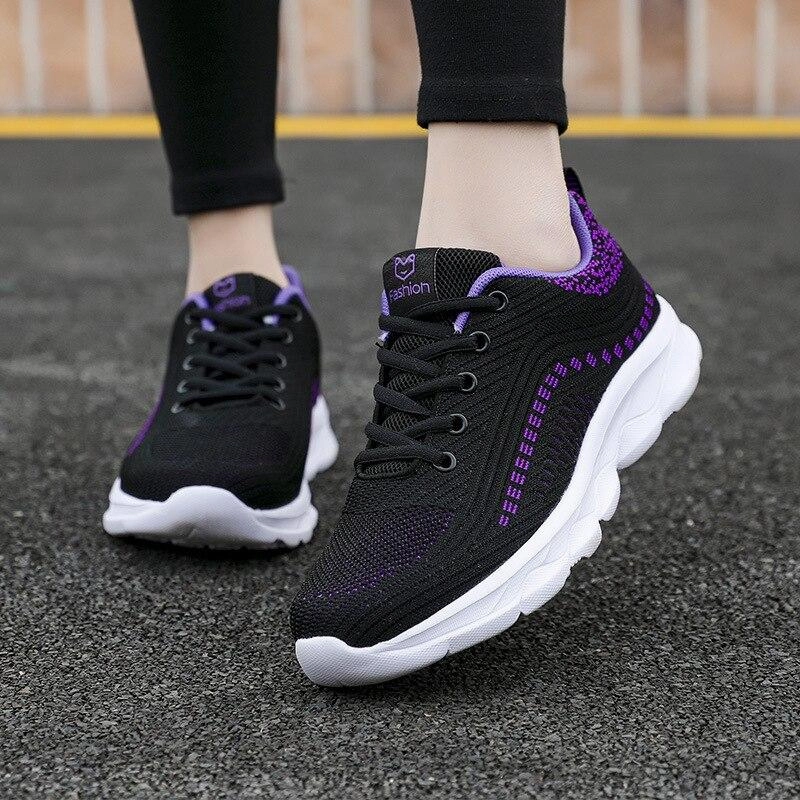 platform lace-up mesh breathable comfortable casual shoes women sneakers plus size 2021 Cortez Sneakers