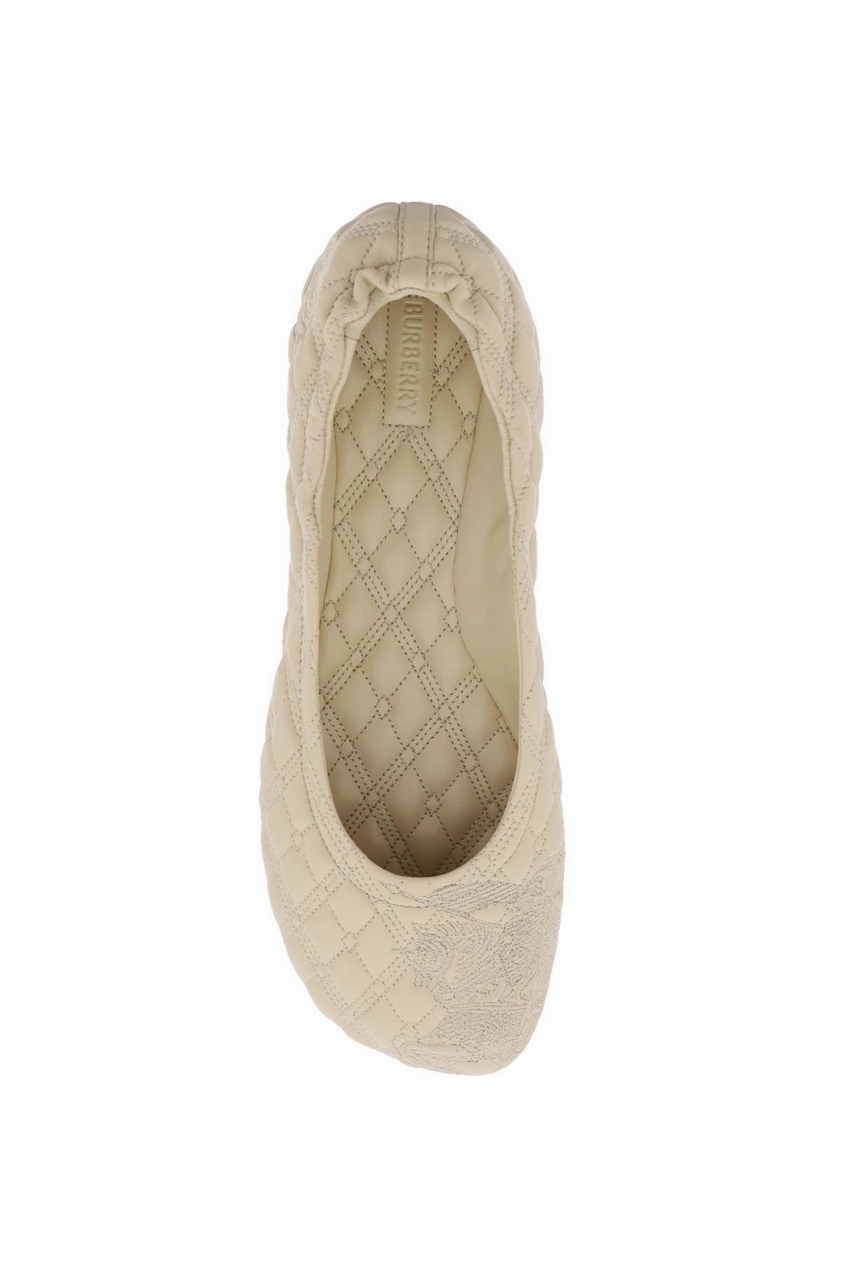 Burberry quilted leather sadler ballet flats Flat Deadlift Shoes