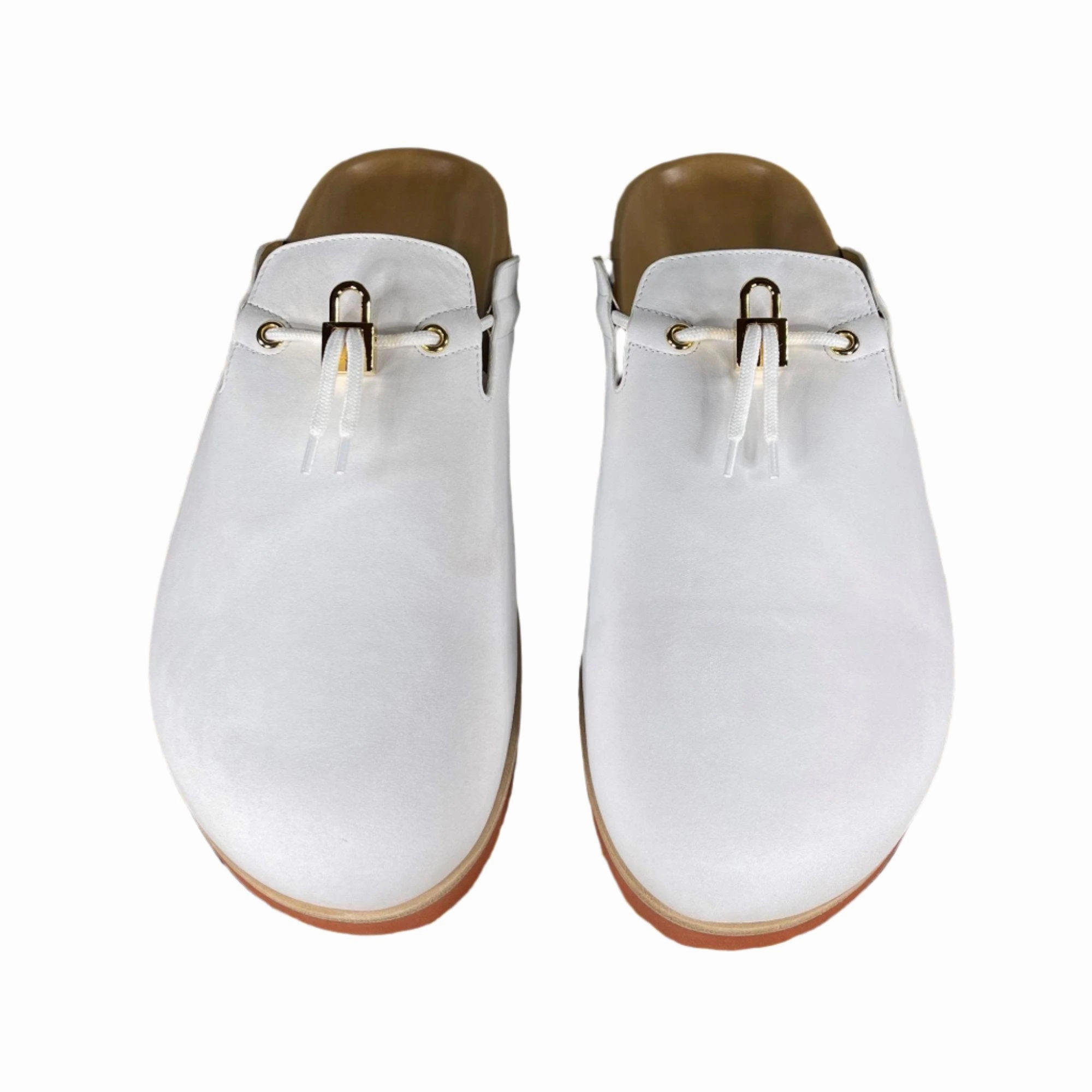 Bob Slippers Buscemi Pietro White Nubuk Leather Slippers