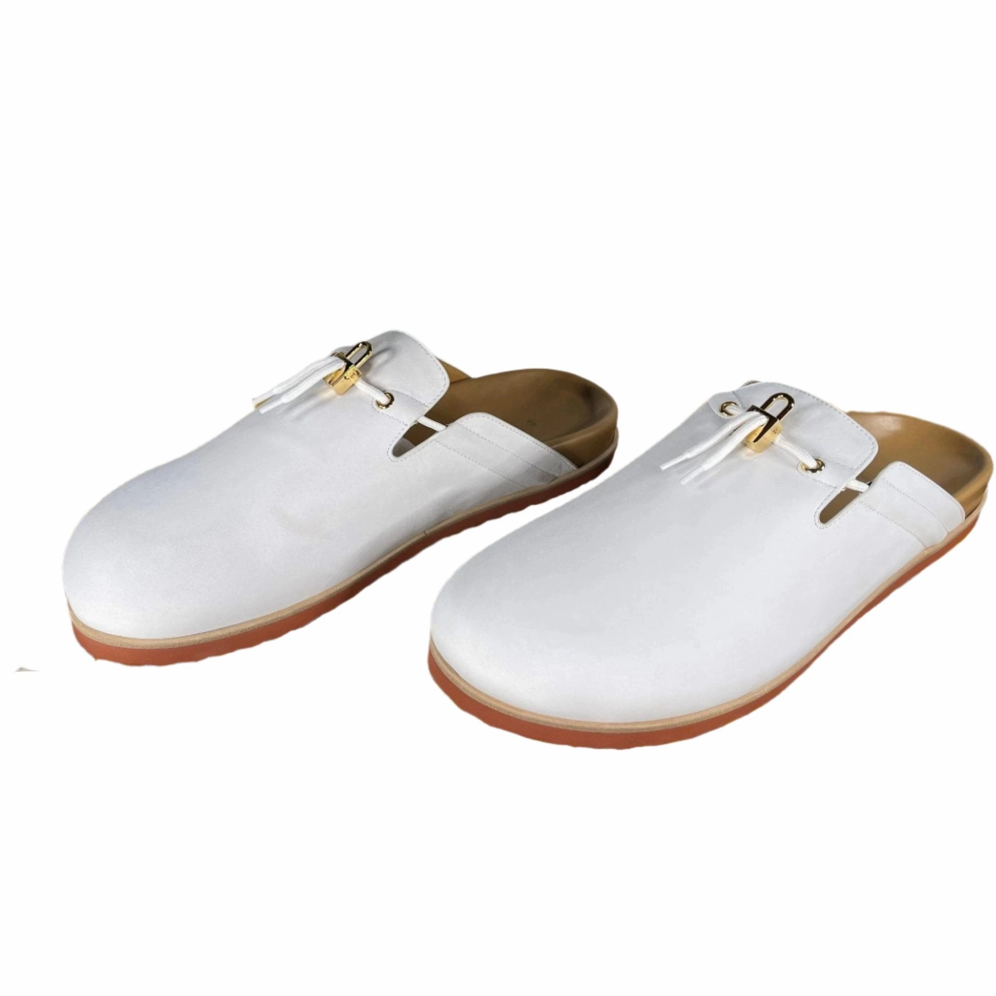 Nuke Slippers Buscemi Pietro White Nubuk Leather Slippers