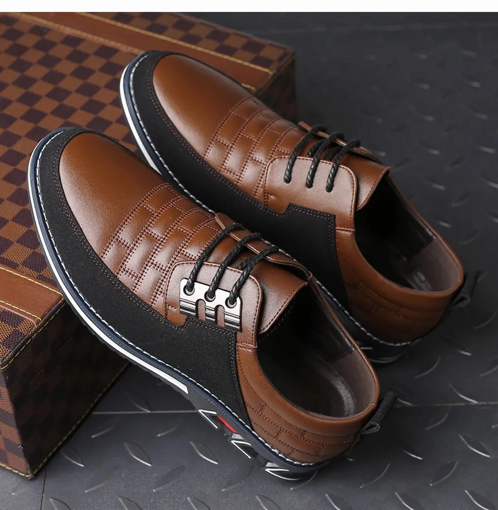 Casual Shoes Trending Now Business Casual Breathable PU Leather Shoes for Men