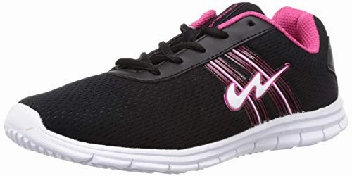 Neutral Trainer Running Shoe Campus Women's Blk/Rani Running Shoe Sport shoe-7UK/India (41 EU) (Perry (L))
