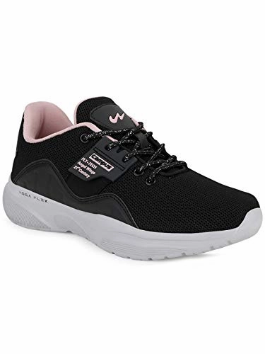 Campus Women's Claire BLK/Peach Running Shoes -7 UK/India Gt-1000 12 Running Shoes