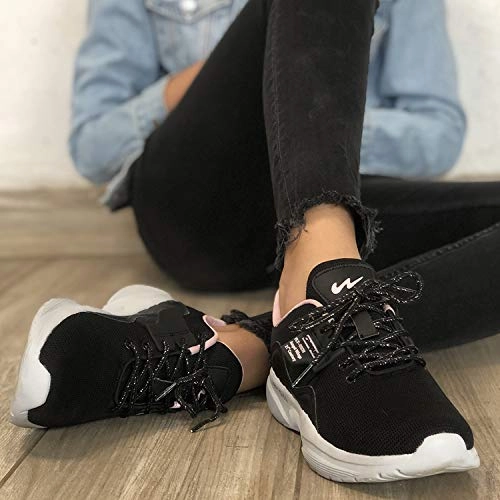 Campus Women's Claire BLK/Peach Running Shoes -7 UK/India Running Shoes 2024