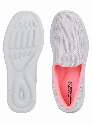 Campus Women's Zoe Plus L.Gry/B.Pink Running Shoes -4 UK/India Shoes Best For Running