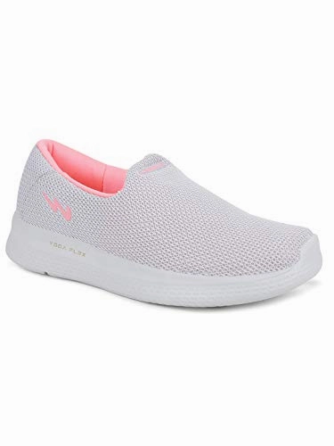 Campus Women's Zoe Plus L.Gry/B.Pink Running Shoes -4 UK/India Running Shoe Store Denver