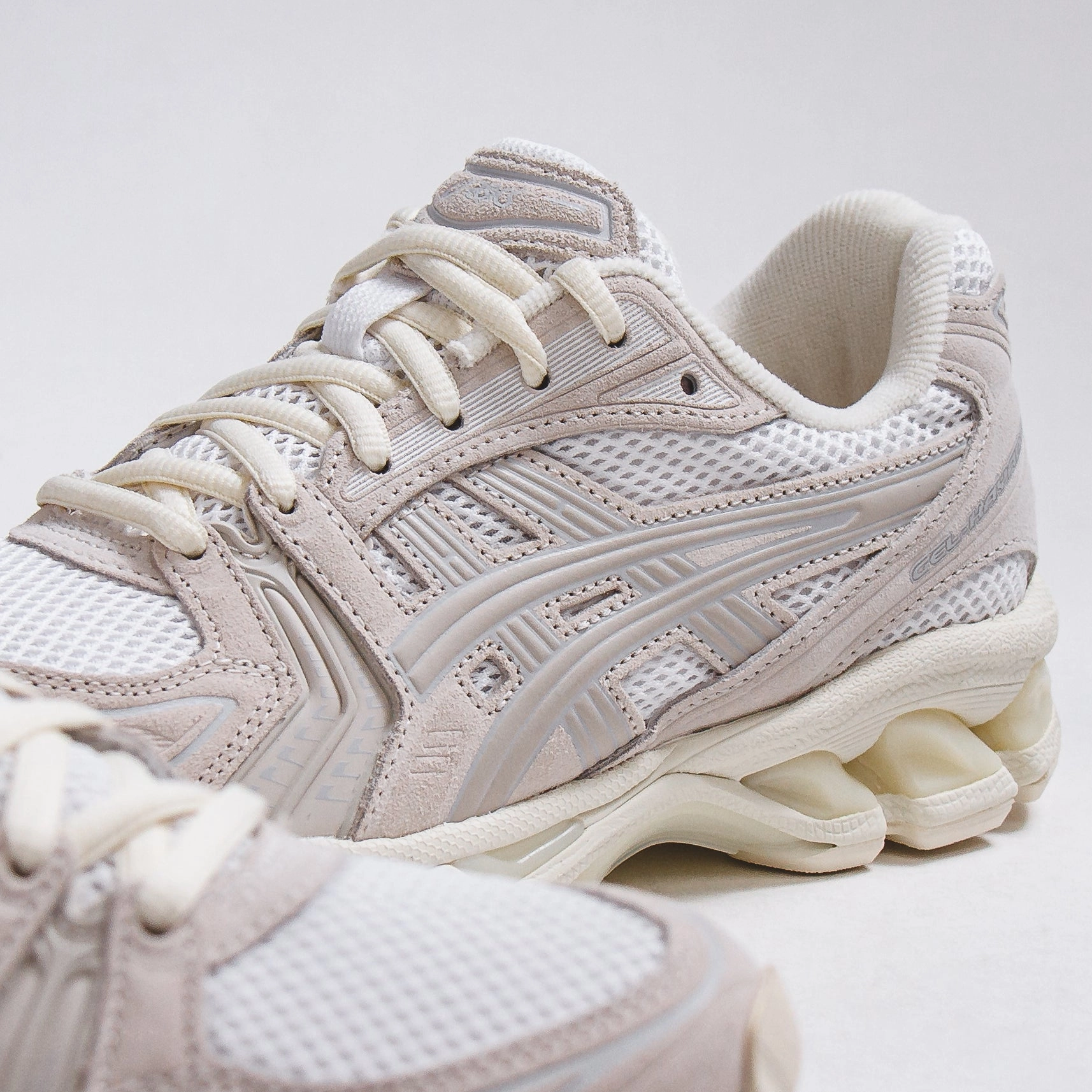Asics Volleyball Shoes Asics Women Gel-Kayano 14 White Smoke Grey 1202A105-103