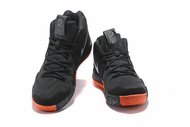 Asics Cloud Shoes Nike Kyrie 4 Black Orange Men Basketball Shoes Sale Size US 7-12