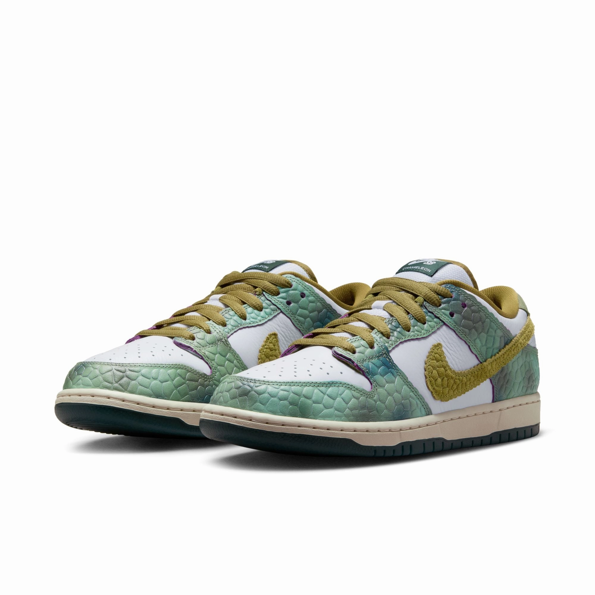 Asics Running Shoes Near Me NIKE SB DUNK LOW PRO "CHAMELEON" OIL GREEN/DESERT MOSS-WHITE