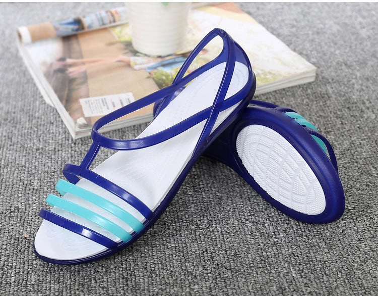 Women Shoes Casual Flat Sandals Jelly Shoes Comfortable Summer Ladies Shoes Flip Flops High Quality Women Sandals Southern Polished Flip Flops