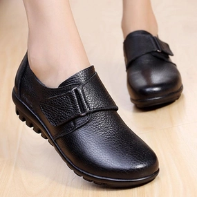 Casual Women's Genuine Leather Shoes for Bunions Loafers Slipping