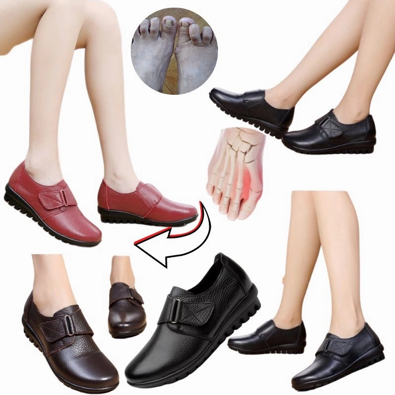 Perrine Loafers Casual Women's Genuine Leather Shoes for Bunions