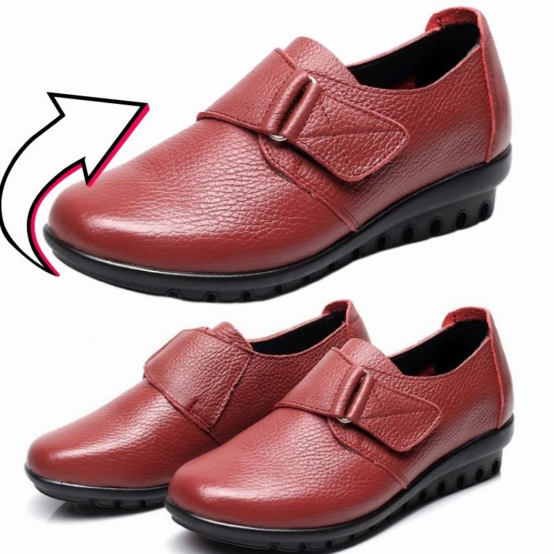 Casual Women's Genuine Leather Shoes for Bunions Freddy Loafers