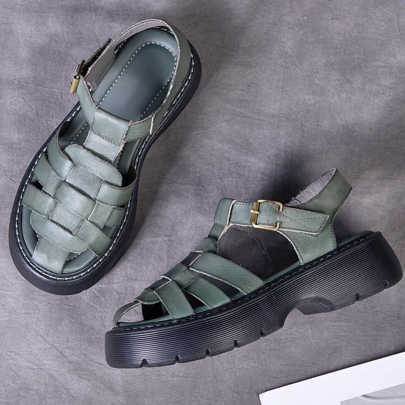 USS Shoes Martha Women's Comfortable Roman Sandals Slide Sandals Vs Flip Flops