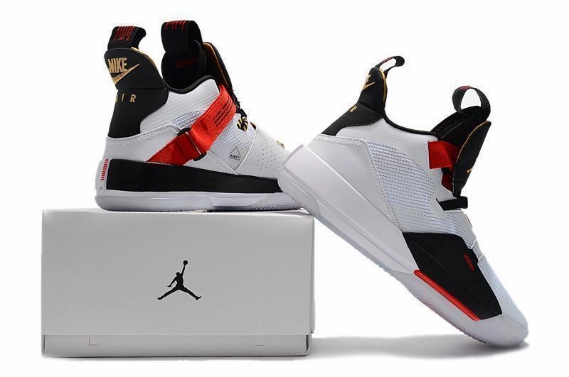 Nike Air Jordan 33 White Black Red Men Shoes Sale Size US 7-12 Asics Shoes Price In Japan