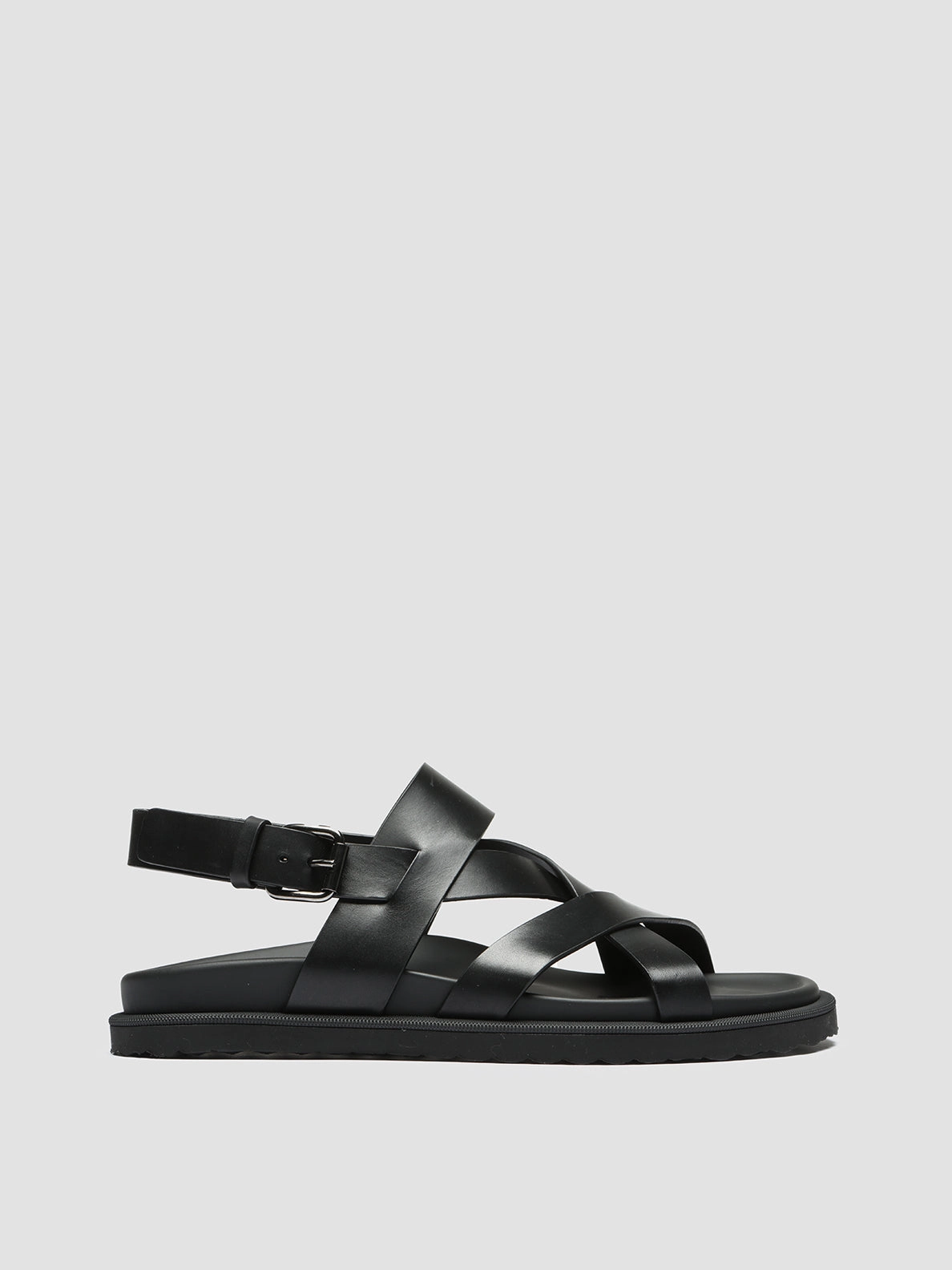 Cynthia Rowley Sandals CHARRAT 002 - Black Leather Sandals