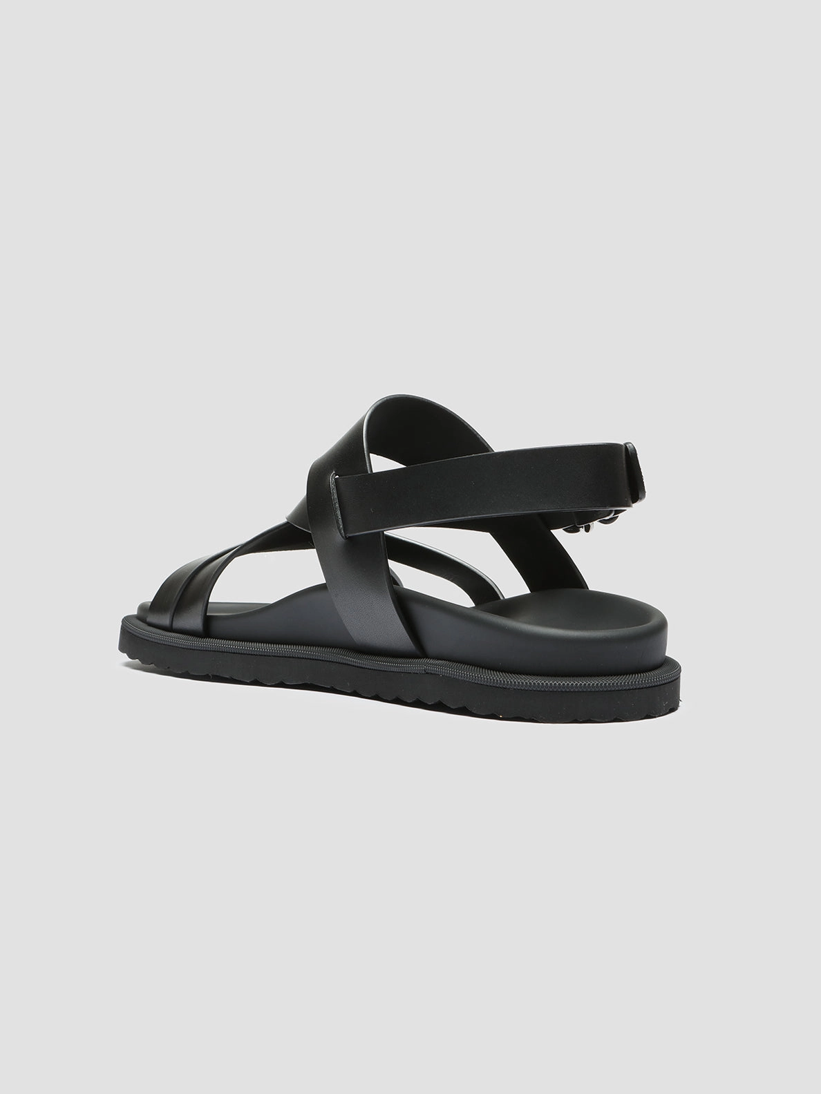 Sandals Friday Deals CHARRAT 002 - Black Leather Sandals