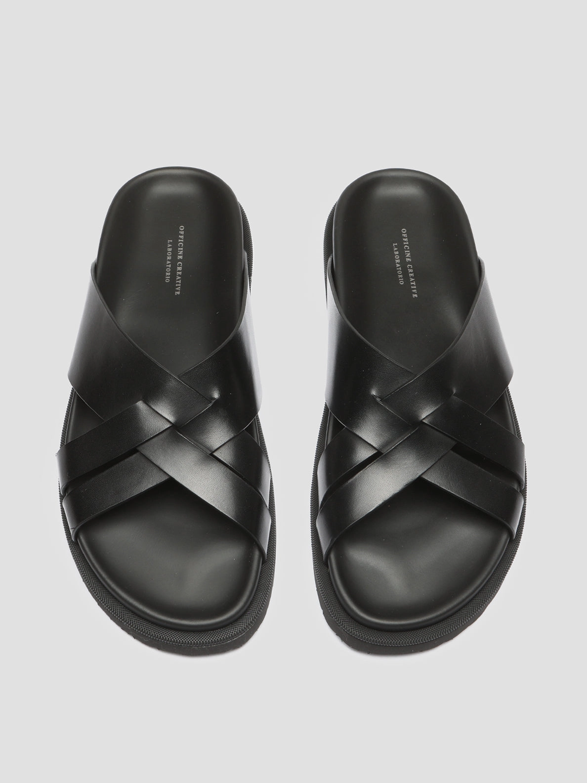 Fake Sandals CHARRAT 003 - Black Leather Sandals