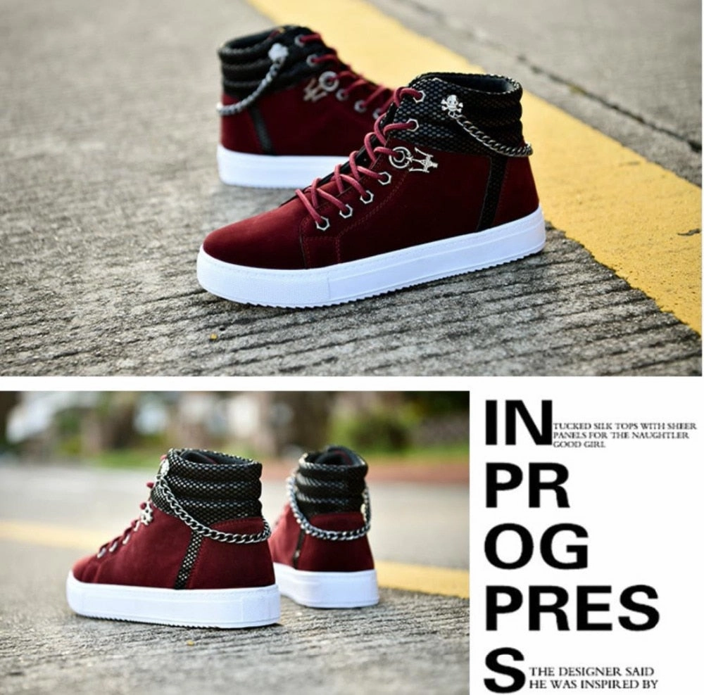 Chaussures luxe haute qualit pour homme / High Quality Men Vulcanized shoes Brown Leather Shoes Casual