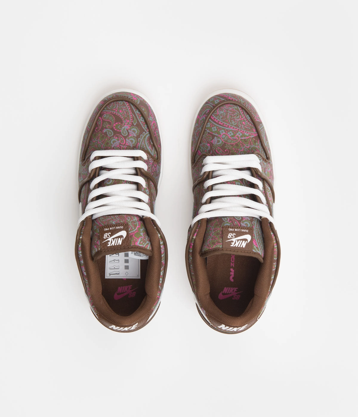 Asics Japan S Sportstyle Shoe Nike SB Dunk Low Pro Premium 'Paisley' Shoes - Cacao Wow / Summit White - Rough Green