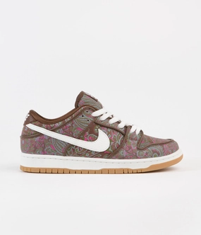 Nike SB Dunk Low Pro Premium 'Paisley' Shoes - Cacao Wow / Summit White - Rough Green Asics Turf Shoes Field Hockey
