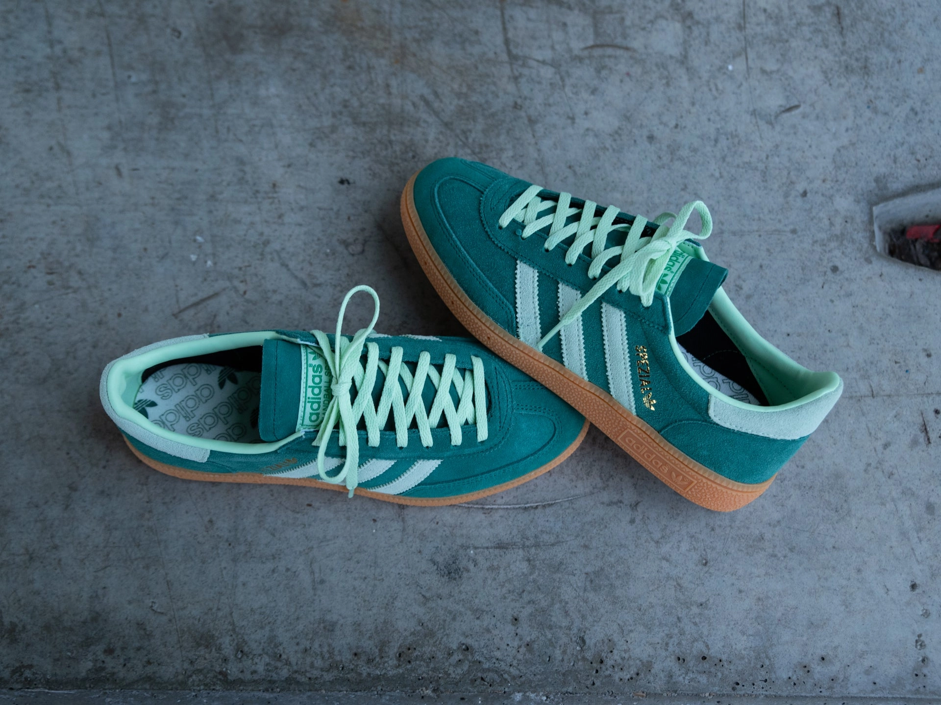 Adidas Women's Handball Spezial 'Collegiate Green/Semi Green Spark' Adidas Shoes Pictures