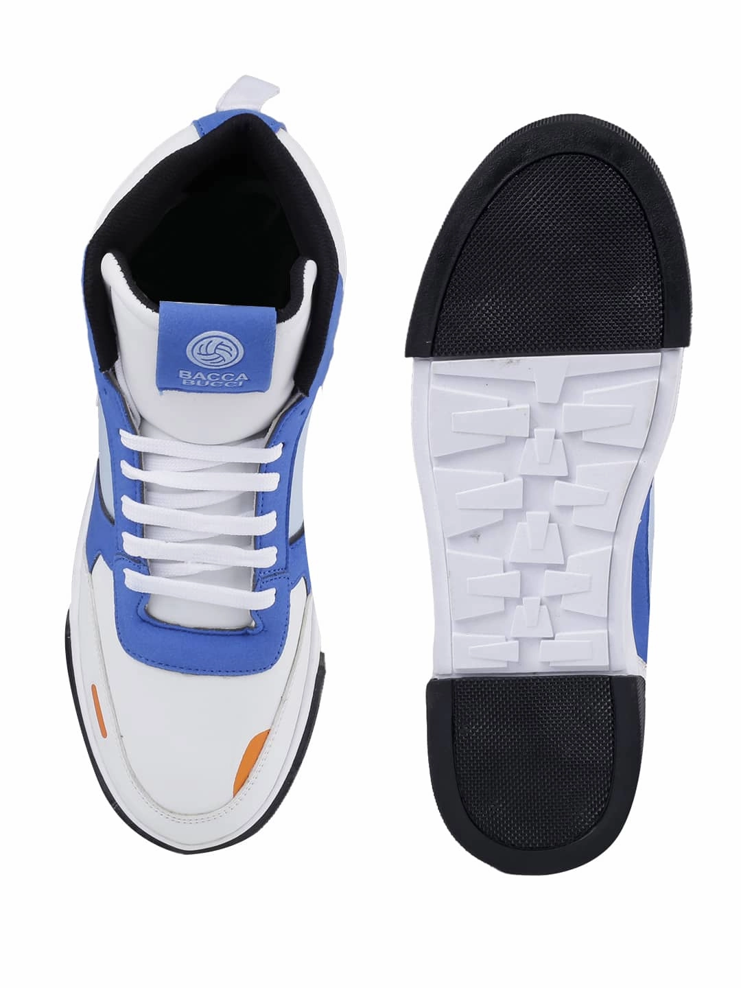 Bacca Bucci High-top SKYLINE SOARER Men's Sneakers - Gen Z Style Elevation White Nursing Sneakers