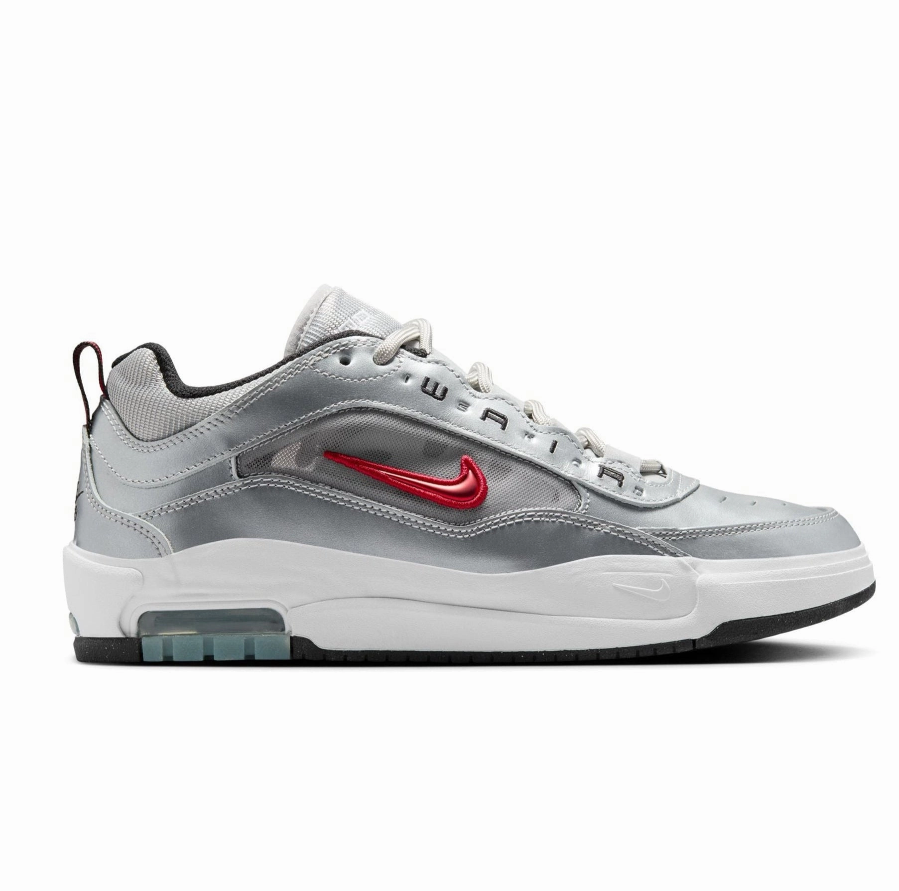 Best Shoes For Supination Nike SB Air Max Ishod Premium "Silver Bullet" - Metallic Silver/Varsity Red