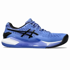 Asics Versablast Running Shoe ASICS Gel-Resolution 9 Sapphire & Black Men's Clay Court Tennis Shoes